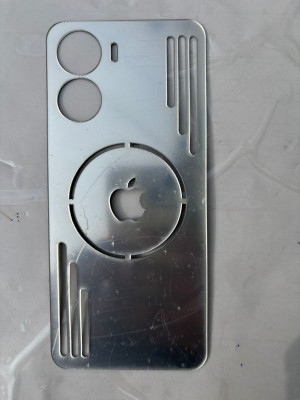 TWUAOP VIVO Y56 5G MIRROR BACK PANNEL ACRYLIC SHEET MERO APPLE Mobile Skin(Silver)