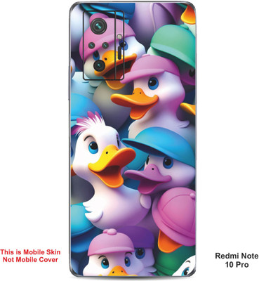 VYBE The Smart Choice Redmi Note 10 Pro Duck Embossed Mobile Skin(Cadillac Pink 18)