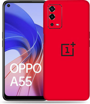SkinoMania Oppo-A55 Mobile Skin(Multicolour Oneplus Sign)