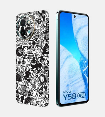 OggyBaba Vivo Y58 5g Mobile Skin(Doodle Art)