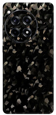 Vcare GadGets Black Diamond Crystal OnePlus 12 R 5G With Logo Mobile Skin(Black Diamond Crystal)