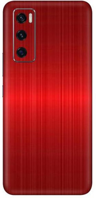 Vcare GadGets Vivo V20 SE Mobile Skin(Red Titanium)