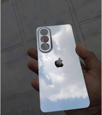 TWUAOP OPPO K12X 5G MOBILE SKIN ACRYLIC SHEET MIRROR BACK PANNEL APPLE Mobile Skin(Silver)