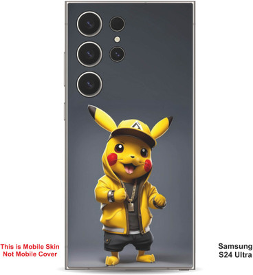 VYBE The Smart Choice Samsung S24 Ultra Pokemon Embossed Mobile Skin(Banana Yellow 15)