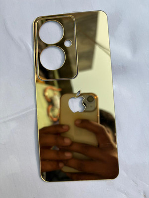 TWUAOP OPPO A79 5G MIRROR BACK PANNEL ACRYLIC SHEET Mobile Skin(Gold)