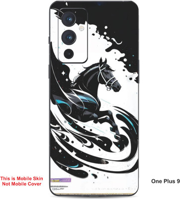 VYBE The Smart Choice One Plus 9 Horse Embossed Mobile Skin(Milk White 25)