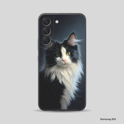 VYBE The Smart Choice Samsung S22 Cat Mobile Skin Mobile Skin(Dark Grey 31)