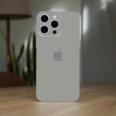 TJ CREATION Apple iPhone 15 pro Mobile Skin(Ulltra Super Grey Matte Skin With High Matte Finish., Mobile Skin (Back+Side+Camera))