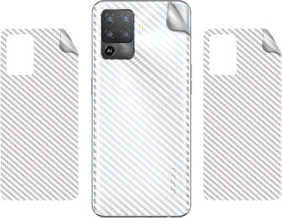 BERRIES BACK LAMINATION SKIN COMPATIBLE FOR OPPO F19 PRO || 3D CARBON FIBER ULTRA-THIN PROTECTIVE FILM (TRANSPARENT) Mobile Skin(TRANSPARENT)