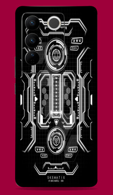 SkinoMania Vivo V27 Pro 5G Mobile Skin(Multicolor Skematix)