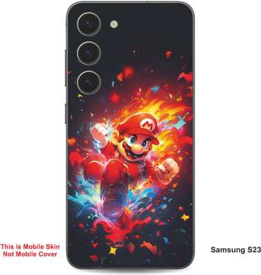 VYBE The Smart Choice Samsung S23 Super Mario Embossed Mobile Skin(Lava Red 12)