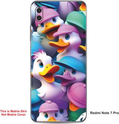 VYBE The Smart Choice Redmi Note 7 Pro Duck Embossed Mobile Skin(Cadillac Pink 11)