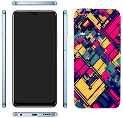 Pochanki Vivo Y33t Mobile Skin(Overlap Pattern Skin With Glossy Matte Finish.)