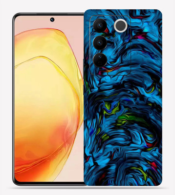 Skinex Vivo V27 pro 5g, Blue Lava Mobile Skin(Multicolor Mobile Skin With camera protector (Back + Camera + Side))