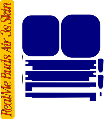 Flipkart SmartBuy realme buds air 3s skin(case+buds)device not include_ready 2 used_59blue_q59 Mobile Skin(Blue)