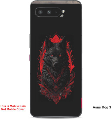 VYBE The Smart Choice Asus Rog 3 Lion Embossed Mobile Skin(Brownish Orange 3)