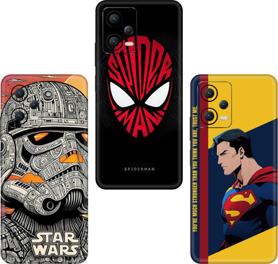 SKINADDA POCO M4 PRO 5G(PACK OF 3)Camera&Back Protector Premium Vinyl Mobile Skin(Multicolor)