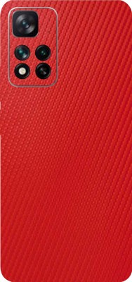 TJ CREATION Xiaomi Mi 11i 5G, Xiaomi mi 5g Mobile Skin(Ultra Super Charming Red Carbon Fiber Skin With High Matte Finish.)