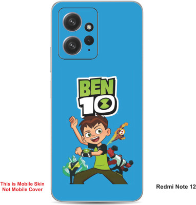 VYBE The Smart Choice Redmi Note 12 Ben 10 Embossed Mobile Skin(Curious Blue A1)