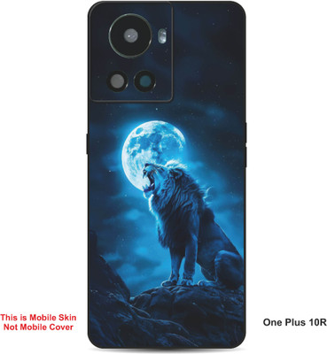 VYBE The Smart Choice One Plus 10R Lion Embossed Mobile Skin(Water Blue 30)