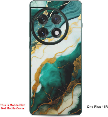 VYBE The Smart Choice One Plus 11R Abstract Embossed Mobile Skin(English Walnut A12)
