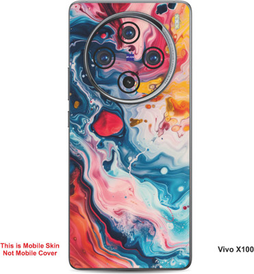 VYBE The Smart Choice Vivo X100 Abstract Embossed Mobile Skin(Amaranth 18)