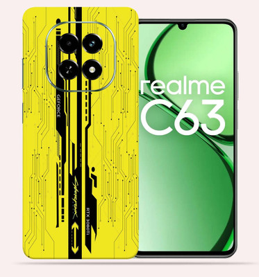 OggyBaba Realme C63 5g Mobile Skin(Yellow CyberPunk)