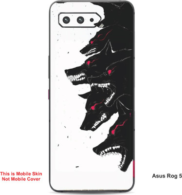 VYBE The Smart Choice Asus Rog 5 Wolf Embossed Mobile Skin(Ceramic White 4)