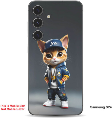 VYBE The Smart Choice Samsung S24 Super Cat Embossed Mobile Skin(Gravel 14)