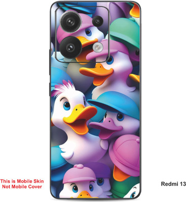 VYBE The Smart Choice Redmi 13 Duck Embossed Mobile Skin(Cadillac Pink 10)
