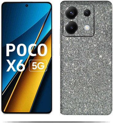 LAMHA Poco X6 5G.. Mobile Skin(Ultra Super Silver Skin With HiighQuality Matte Finish.)