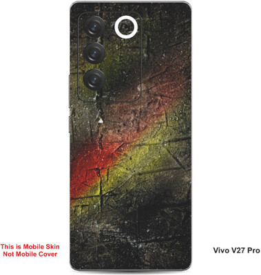 VYBE The Smart Choice Vivo V27 Pro Abstract Embossed Mobile Skin(Olive green 6)