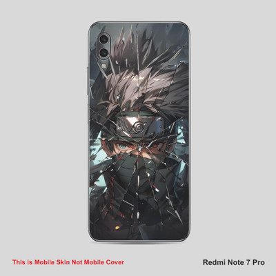 VYBE The Smart Choice Redmi Note 7 Pro Kakashi Mobile Skin Mobile Skin(Natural Grey B30)