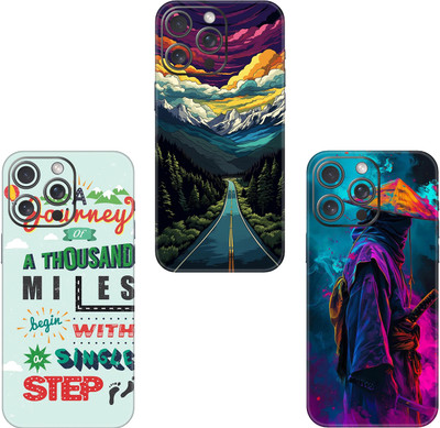 wrap craft APPLE IPHONE 13 MINI COMBO (PACK OF 3) Premium Vinyl BACK Mobile Skin(Multicolor)