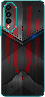 FCS Huawei nova 10z Printed Back skin Mobile Skin(Red Magic Texture)