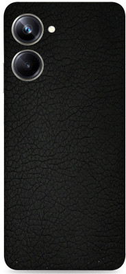 WeCre8 Skin's Realme 10 Pro 5G Mobile Skin(Black Leather Premium Quality Mobile Skin With Cleaning Wipe)
