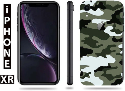 BugguSkin Apple iPhone XR Mobile Skin(Ultra Super Camouflage Military Winter Skin With High Matte Finish.)