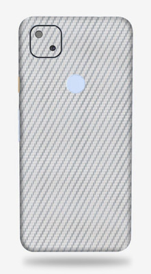 AsSkin Google Pixel 4A, google pixel 4a Mobile Skin(Ultra Silver Cf High Gloss Finish).)
