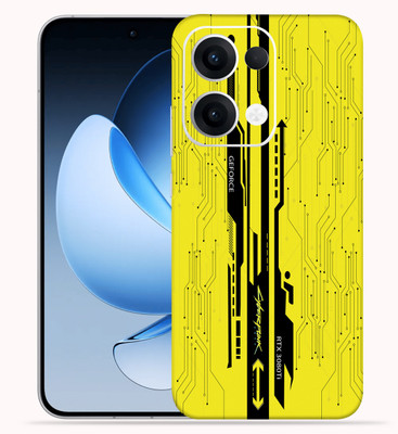 OggyBaba OggyBaba Poco M6 Plus 5g Mobile Skin(Yellow-CyberPunk)