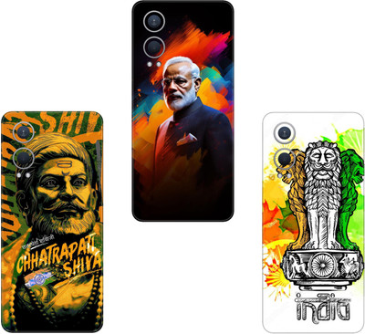 wrap craft ONEPLUS 10R 5G COMBO(PACK OF 3)Camera&Back Protector Premium Vinyl Mobile Skin(Multicolor)