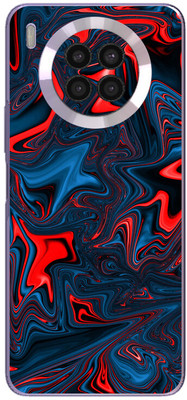 FCS Huawei nova 8i Printed Back skin Mobile Skin(Red Motion)
