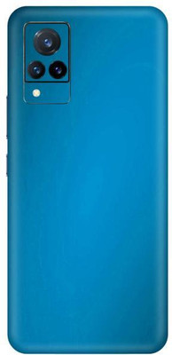 Vcare GadGets Metallic Light Blue Shining vivo V21 5G Mobile Skin(Metallic Light Blue Shining)