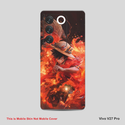 VYBE The Smart Choice Vivo V27 Pro Luffy Mobile Skin Mobile Skin(Orangy Red A37)