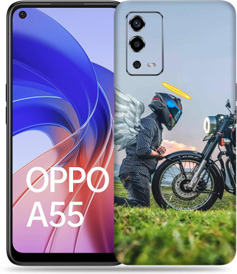 SkinoMania Oppo-A55 Mobile Skin(Multicolour Bullet Lover)