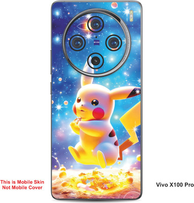 VYBE The Smart Choice Vivo X100 Pro Pikachu Embossed Mobile Skin(Denim Blue B16)