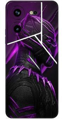 Vcare GadGets Pova 5 Pro (5G) Mobile Skin(Black & Purple)
