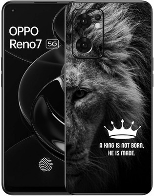 FCS Oppo Reno7 5G Printed Back Skin: Lion Mobile Skin(Lion Skin)