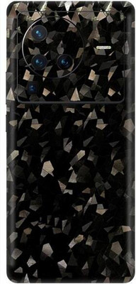 Vcare GadGets X80 Pro 5G Black Diamond Crystal Back Side Premium Mobile Skin(Black Diamond Crystal)