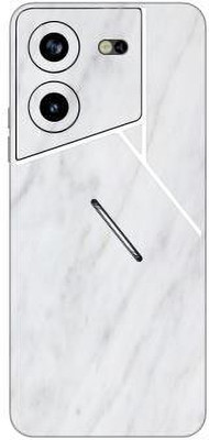 Vcare GadGets Pova 5 Pro (5G) Mobile Skin(White & Light Grey)