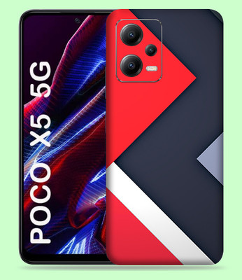 WeCre8 Skin's Xiaomi Poco X5 5G Mobile Skin(Black Track Multicolor Mobile Skin)